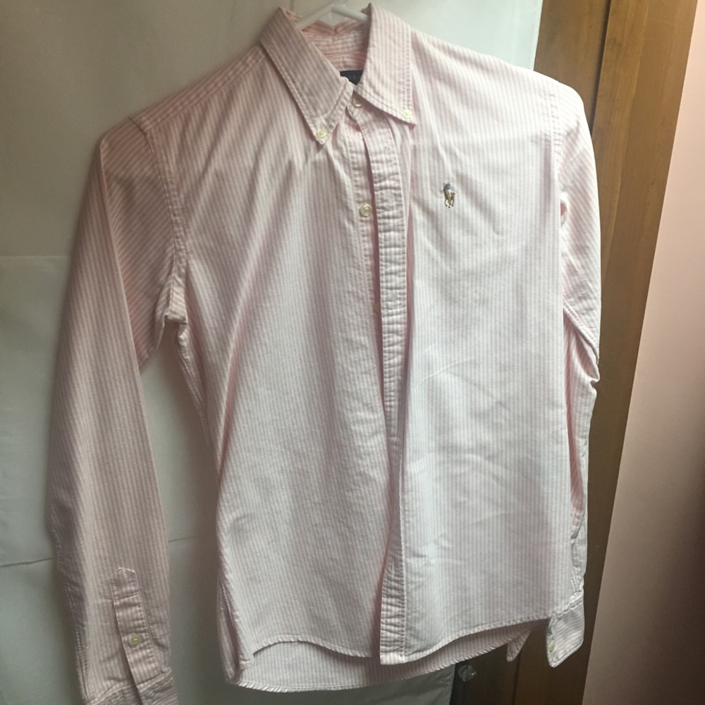 Ralph Lauren slim fit, seersucker button down